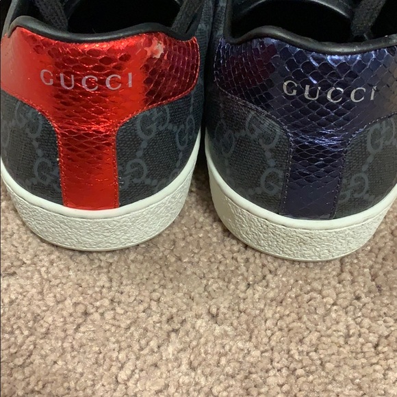gucci gg supreme black shoes used - Picture 3 of 3